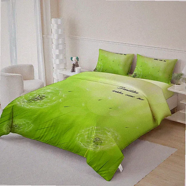 3D Summer Dandelion Quilt Cover Set Bedding Sets Pillowcases