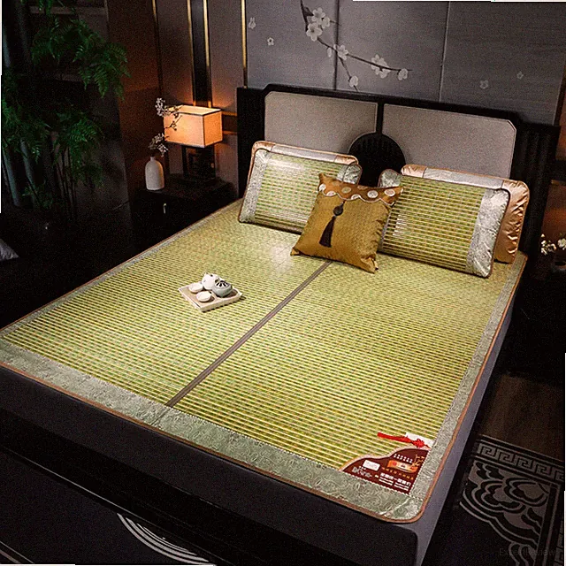 Bamboo Mat For Summer Double Faces Rattan Cool Feeling Folding Bed Mats Twin New