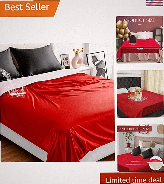 Comfortable Thin Summer Blanket 78" x 82" - Waterproof Queen Size Protector