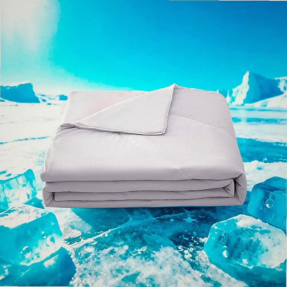 Cooling Blanket for Hot Sleepers & Night Sweats – Lightweight Breathable Summer