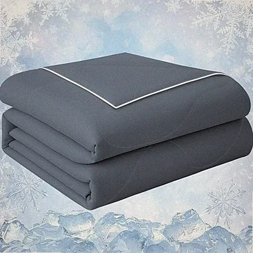 Cooling Comforter King Size, Summer Cooling Blankets King(104"*90") Pure Gray