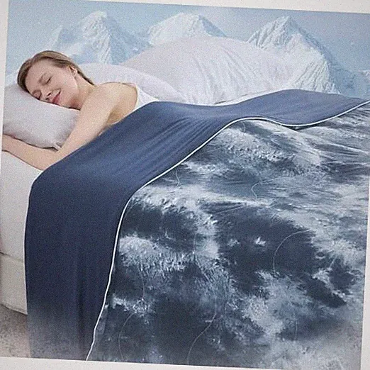 Cooling Comforter Queen Size, Summer Cooling Blankets Queen(90"*90") Dark Gray