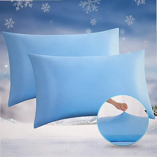 Cooling Pillow Cases, Arc-Chill Q-Max 0.5, 20" X 30" Summer Pillow Covers, Blue