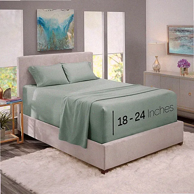 Extra Deep Pocket Sheets - Fits Mattress 18-24 Inches Deep, Extra Deep Pocket Tw