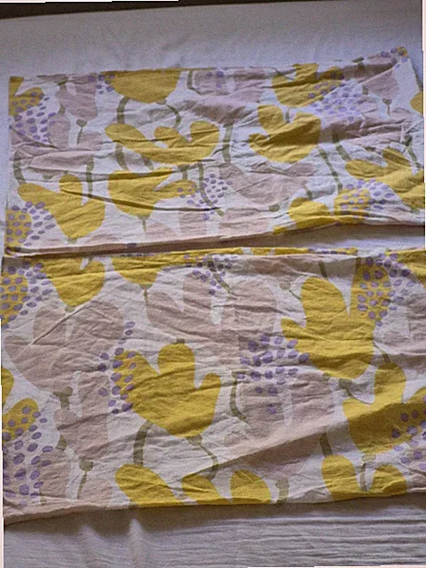 IKEA Mannagras Floral Spring Summer Beach Standard Pillow Shams Set 2