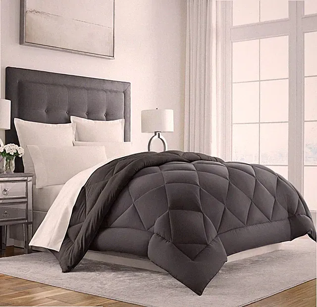 King Size Comforter - Reversible - Cooling, Lightweight Summer Down Alternative