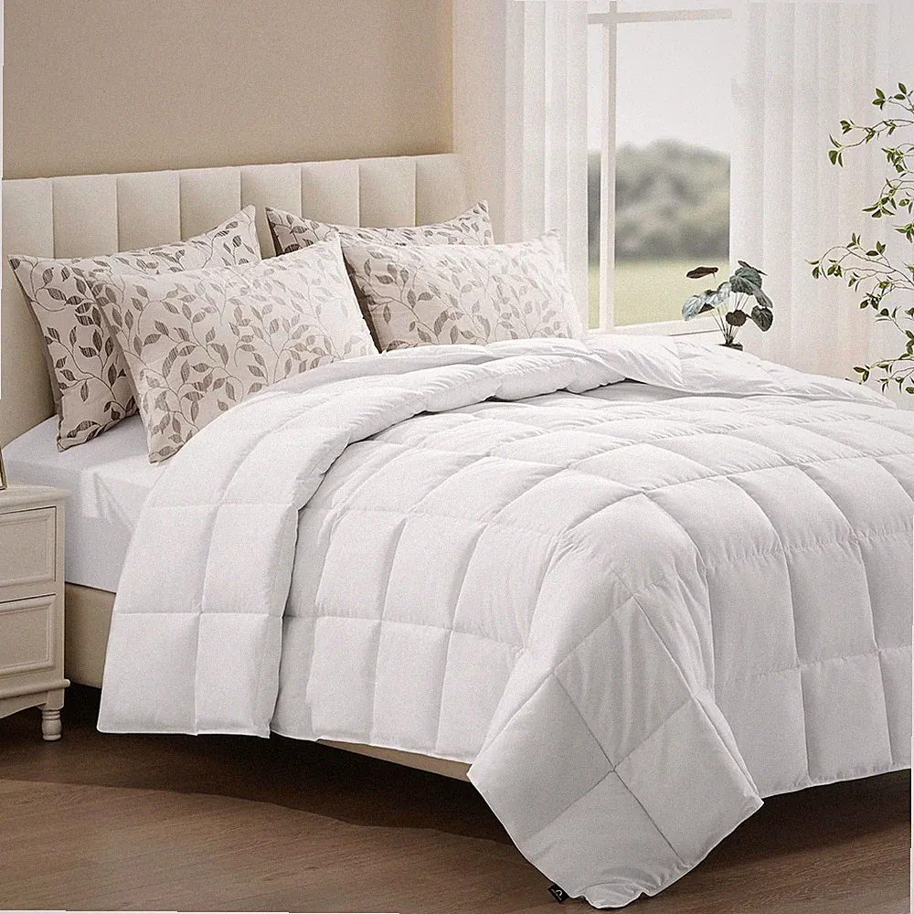 Lightweight Duvet Insert Twin Size - Summer Bedding Comforter Twin 68x88 Inches