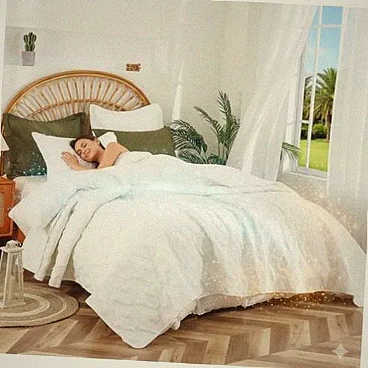 Lightweight Queen Comforter for Summer (92x96) – Queen Queen 92"x96" White