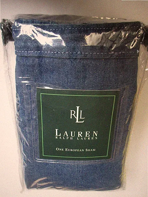 New Ralph Lauren AMERICAN SUMMER DENIM Dark Blue EURO Sham