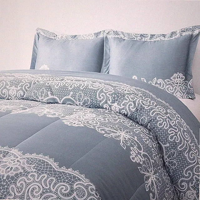 Shatex King Queen Twin Comforter Set for All Season Ultra-soft Polyester Bedding