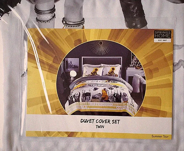 Springs Home Summer Tour Twin Duvet Cover Set, Cover + Sham MSRP $70