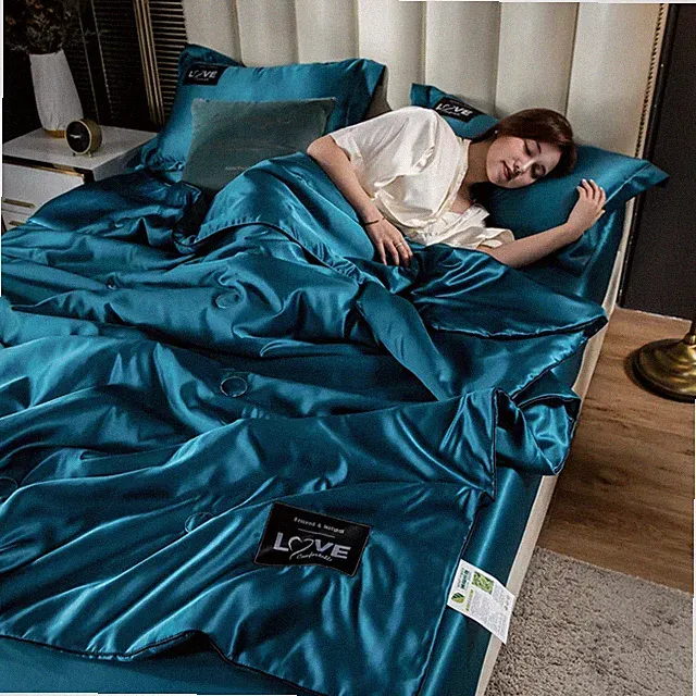 Summer Mulberry Silk Comforter Duvet Insert Luxury Natural Silk Blanket Bedding